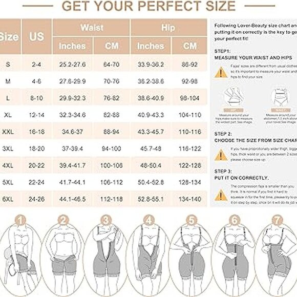 Mid-Thigh Post-Surgical Body Shaper Detachable Straps Open Crotch Buttock Lifter - Picture 9 of 9